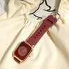 Watch Alloy Plastic Square Retro Soft Rubber Quartz Ladies Leisure