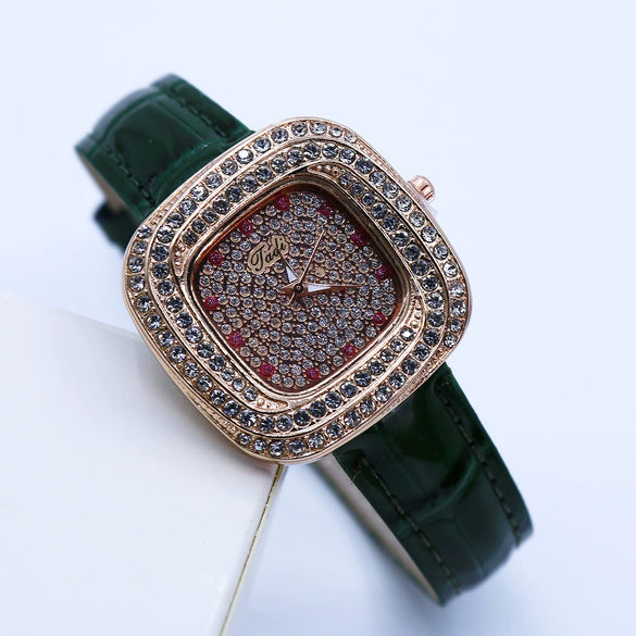 Watch Alloy Pu Square Casual Female