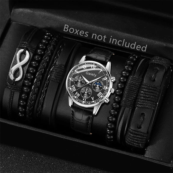 Watch Alloy Pu Stainless Steel Casual Round Men's Quartz