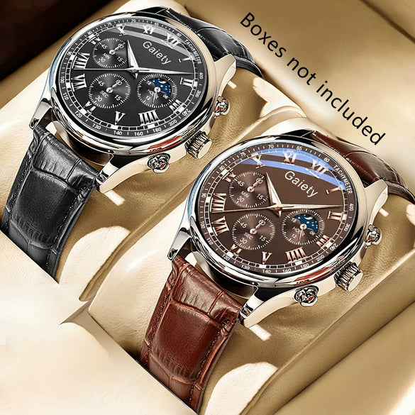 Watch Alloy Pu Stainless Steel Casual Round Men's Quartz