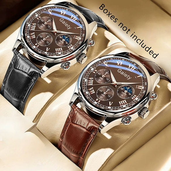 Watch Alloy Pu Stainless Steel Casual Round Men's Quartz