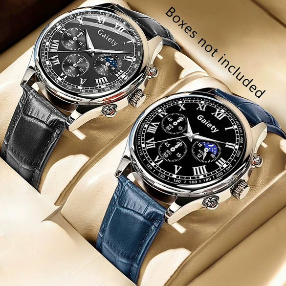 Watch Alloy Pu Stainless Steel Casual Round Men's Quartz