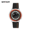 Watch Alloy Round Dial Quartz Waterproof Men's Belt Style