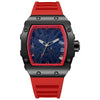 Watch Alloy Silicone Mineral Reinforced Glass Mirror Fivepointed Star Luminous Sports Wine Barrel Shape Men's