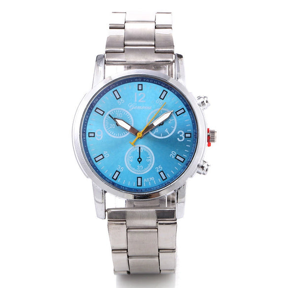Watch Alloy Stainless Steel Band Round Business Style
