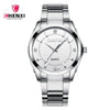 Watch Alloy Stainless Steel Round Quartz Waterproof Fashion For Women And Couple