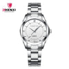 Watch Alloy Stainless Steel Round Quartz Waterproof Fashion For Women And Couple