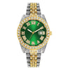 Watch Alloy Stainless Steel Round Roman Scale Calendar Quartz Women's Universal