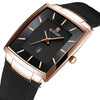 Watch Alloy Stainless Steel Square Business Quartz Men's