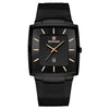 Watch Alloy Stainless Steel Square Business Quartz Men's