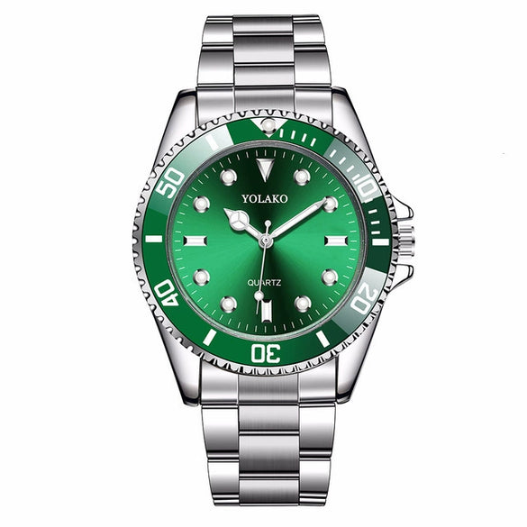 Watch Alloy Steel Strip Round Dial Casual Style