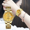 Watch Alloy Strap Alloy Case Mineral Strengthened Glass Mirror Round Dial Business Style Waterproof