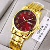 Watch Automatic Movement Round Stainless Steel Glass Mirror Luminous Waterproof Business Style For Men