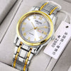 Watch Automatic Movement Round Stainless Steel Glass Mirror Luminous Waterproof Business Style For Men