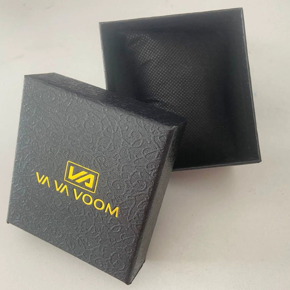 Watch Box Black Sponge Printed Logo