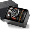 Watch Bracelet Casual Fashion Alloy Case Quartz Glass Mirror Stainless Steel Clasp Imitation Leather Strap Round Dial