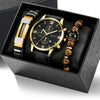 Watch Bracelet Casual Fashion Alloy Case Quartz Glass Mirror Stainless Steel Clasp Imitation Leather Strap Round Dial