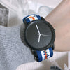 Watch Female Students College Wind Small Fresh Versatile Canvas Alloy Round Pin Buckle