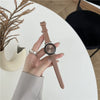 Watch For Female Junior High School Students Alloy Case Ordinary Glass Mirror Round Dial Simple Leisure Style