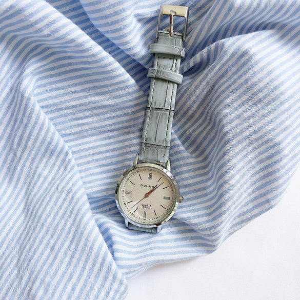 Watch For Female Middle School Students Alloy Ordinary Glass Mirror Leisure Retro Style
