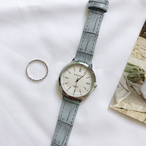 Watch For Female Middle School Students Alloy Ordinary Glass Mirror Leisure Retro Style