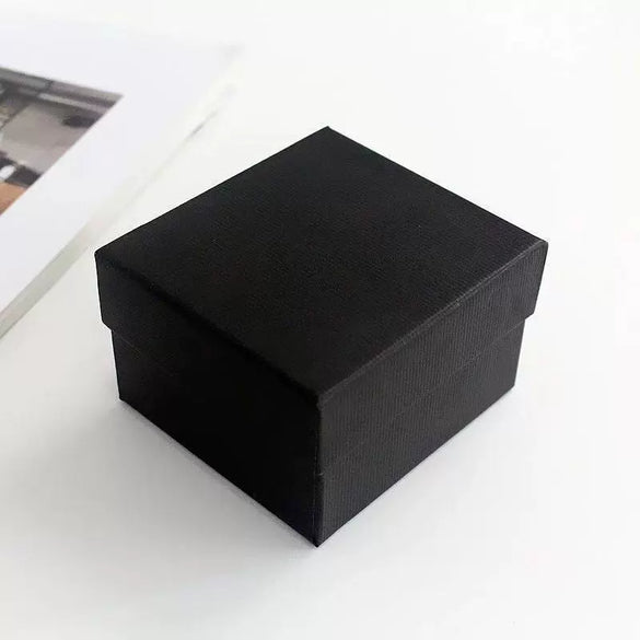 Watch Gift Box Cardboard And Sponge Material Square Dial Shape Alloy Case Fashion Style
