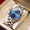 Watch Men's Alloy Band Quartz Watch Luminous Waterproof Business Casual Round Dial