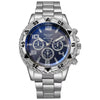 Watch Men's Casual Steel Band Round Dial Alloy Case Quartz Watch