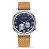 Watch Men's Simple Waterproof Luminous Leather Business Sports Alloy Mineral Strengthened Mirror Round