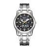 Watch Metal Alloy Rose Gold Round Quartz Automatic Movement Hollow Luminous Waterproof Business Style For Men
