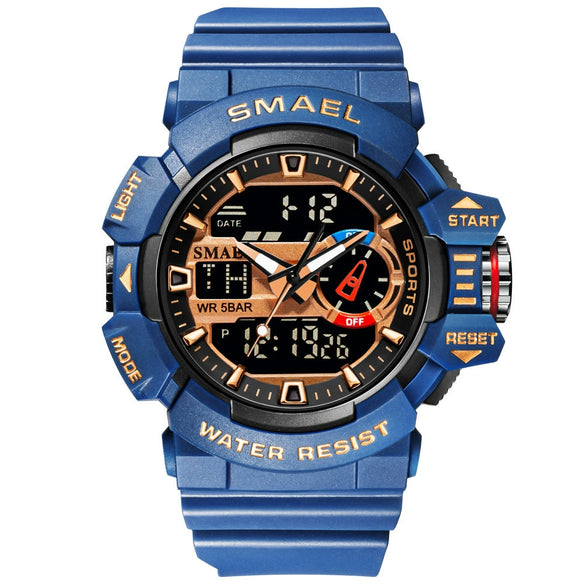 Watch Plastic Round Dial Electronic Movement Waterproof Outdoor Mountaineering Student