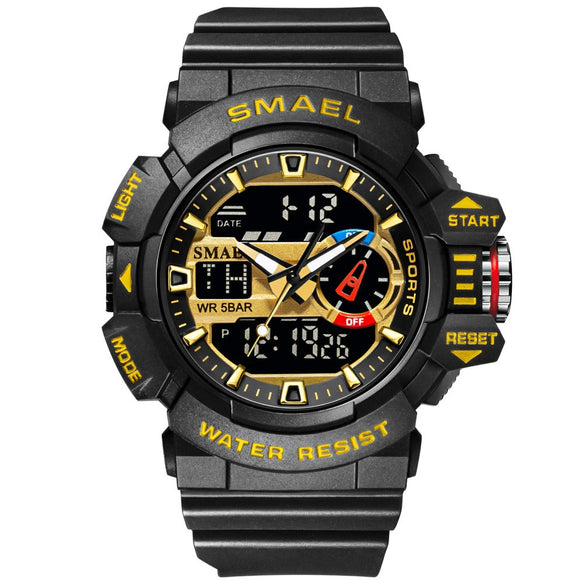 Watch Plastic Round Dial Electronic Movement Waterproof Outdoor Mountaineering Student