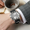 Watch Silicone Band Alloy Case Stainless Steel Buckle Round Dial Leisure Style