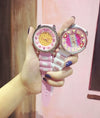 Watch Silicone Cartoon Round Style For Couple