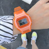 Watch Silicone Plastic Square Electronic Simple Sports Allmatch