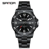Watch Simple Fashion Round Dial Men's Quartz Watch With Luminous Waterproof Steel Strip Belt Alloy Case Stainless Steel Buckle