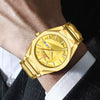 Watch Stainless Steel Band Business Casual Men's Rhombus Dial Waterproof Mineral Reinforced Glass Mirror Butterfly Double Snap Buckle