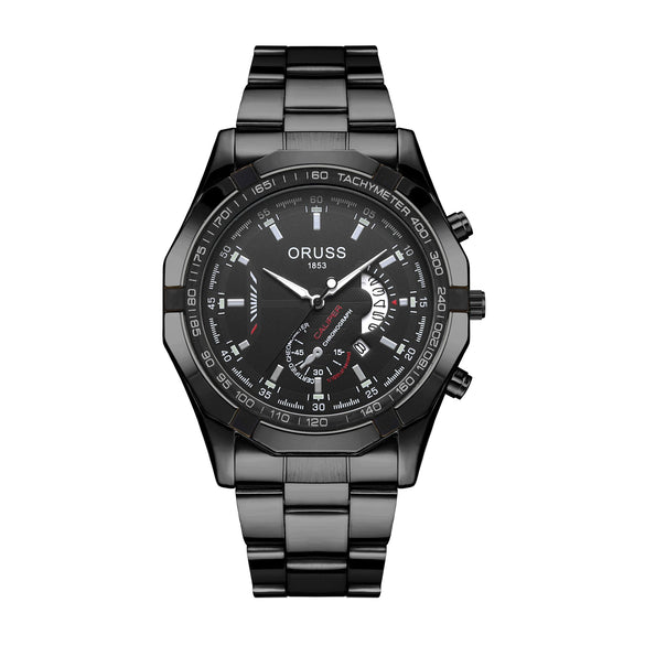 Watch Stainless Steel Full Automatic Movement Round Dial Waterproof Luminous Calendar For Men And Women