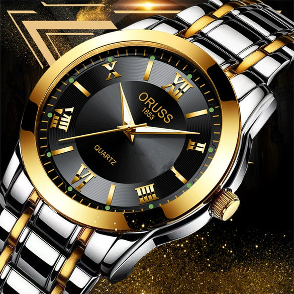 Watch Stainless Steel Full Automatic Movement Round Dial Waterproof Luminous Calendar For Men And Women