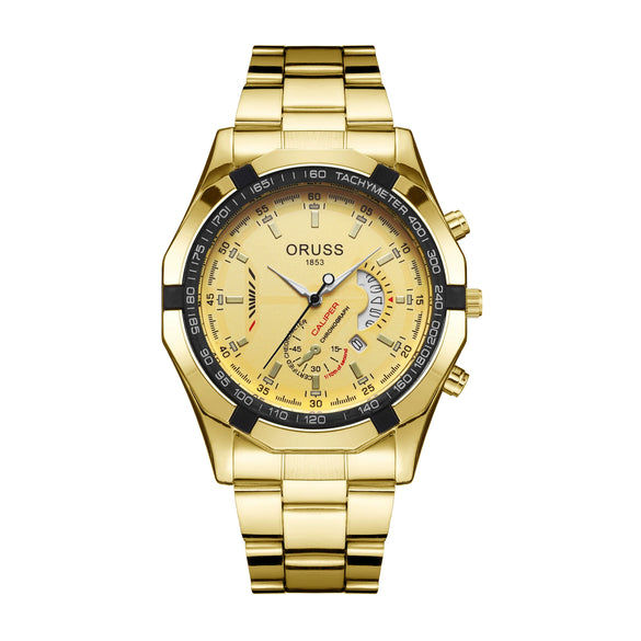Watch Stainless Steel Full Automatic Movement Round Dial Waterproof Luminous Calendar For Men And Women