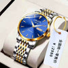Watch Stainless Steel Mineral Strengthened Glass Mirror Business Style Printed Logo Waterproof