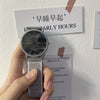 Watch Titanium Alloy Case Canvas Strap Round Dial Couple Style