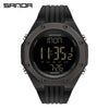 Watch Tpu Zinc Alloy Round Mineral Strengthened Glass Mirror Multifunctional Waterproof Outdoor Sports Electronic