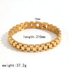 Watch With Stainless Steel Bracelet Geometric Highend Electroplated For Men And Women