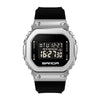 Watch Zinc Alloy Square Tpu Mineral Strengthened Mirror Waterproof Fashionable Digital Movement