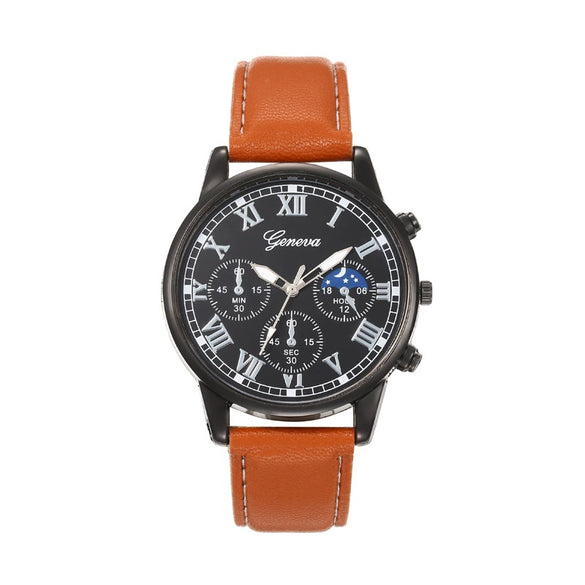 Watches Alloy Shell Round Dial Casual Style Men's And Women's