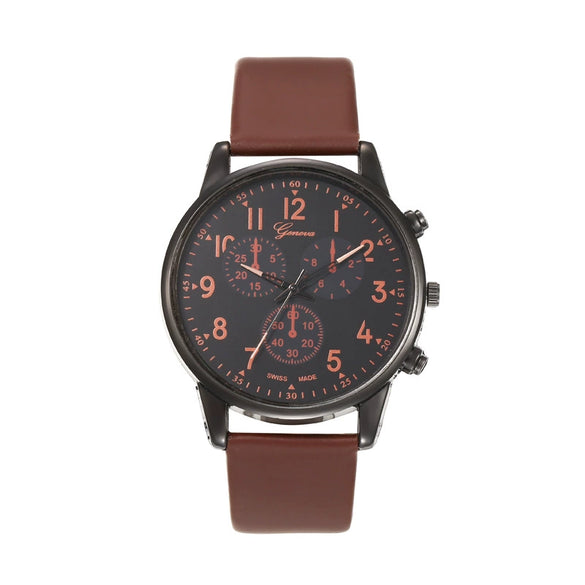 Watches Alloy Shell Round Dial Casual Style Men's And Women's
