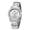 Watches Alloy Strap Sports Style Spiral Crown Horseshoe Buckle Printed Logo Ordinary Glass Mirror