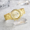 Watches Alloy Strap Sports Style Spiral Crown Horseshoe Buckle Printed Logo Ordinary Glass Mirror