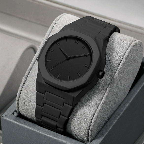 Watches Casual Fashion Simple Waterproof Silicone Strap Plastic Case Stainless Steel Buckle Round Dial